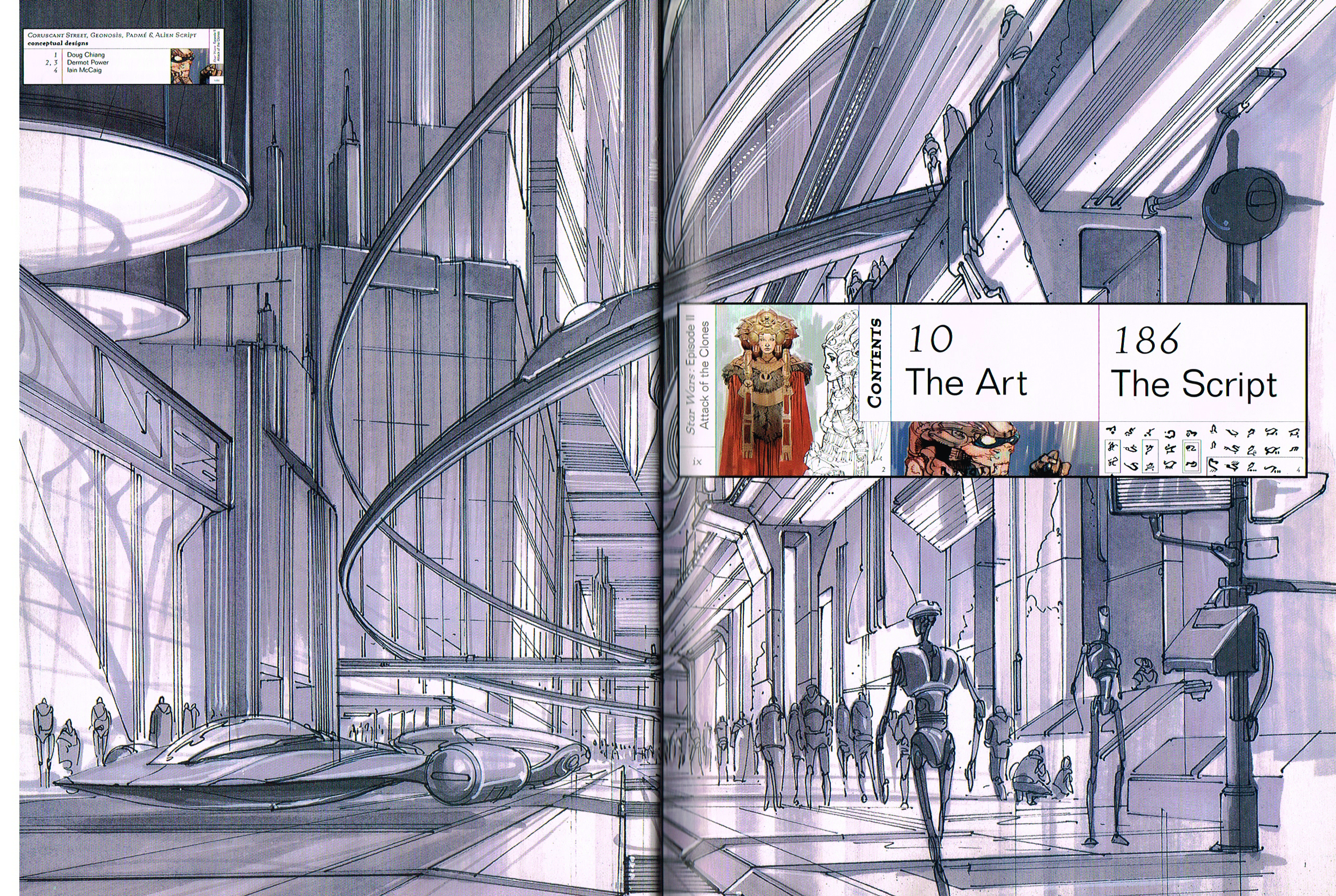 額付 ◆ STAR WARS ◆ コンセプトアート # 2 The Art of Star Wars, Episode II - Attack of the Clones: Vaz, Mark